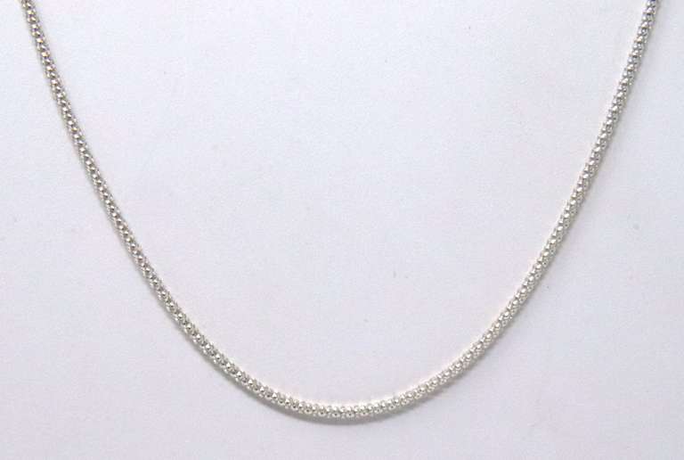 Italian Popcorn Sterling Silver Necklace