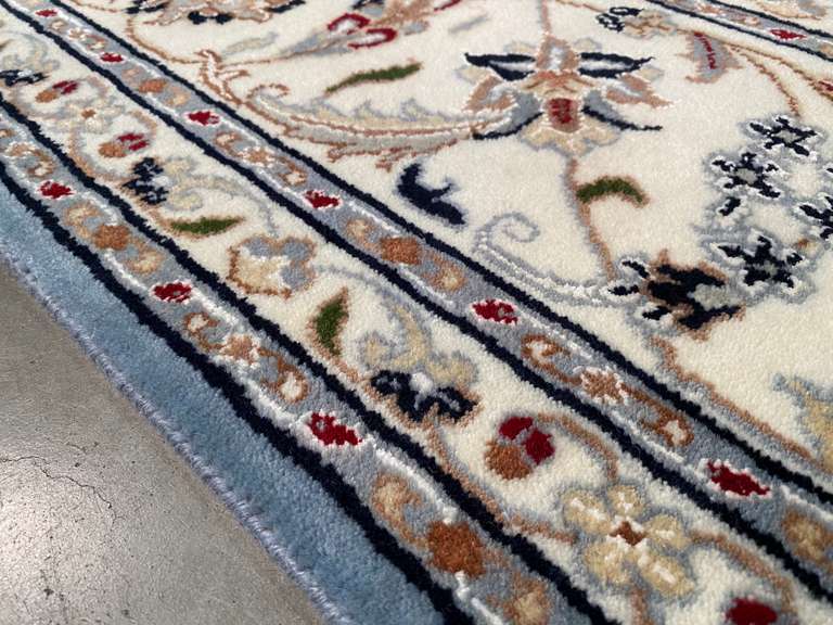 FINE SILK & WOOL KASHAN RUG 8x10.4