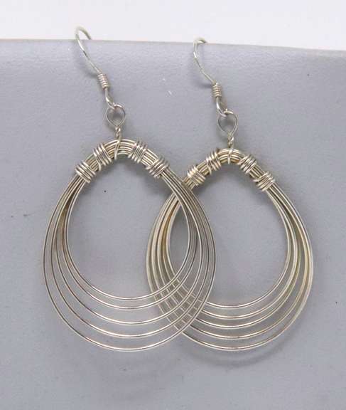 Vintage Sterling Silver Dangle Earrings