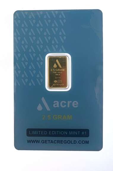 2.5 Gram Gold Bar