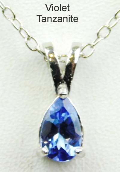 Sterling Tanzanite Necklace