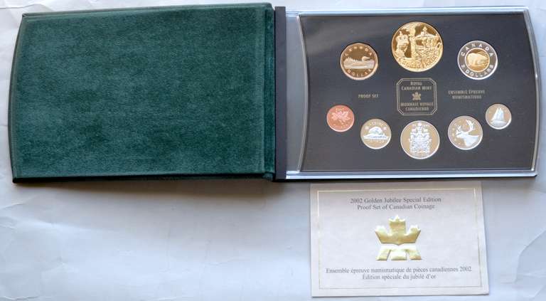 2002 Golden Jubilee Canada Proof Set
