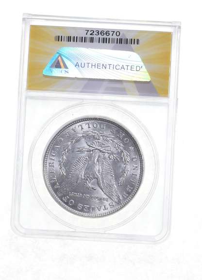 MS62 1886 Morgan Silver Dollar VAM-1A Line In 6 Top 100 - Graded ANACS