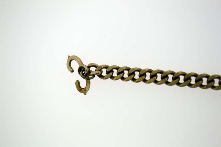 Vintage Sterling Silver Curb Link Bracelet