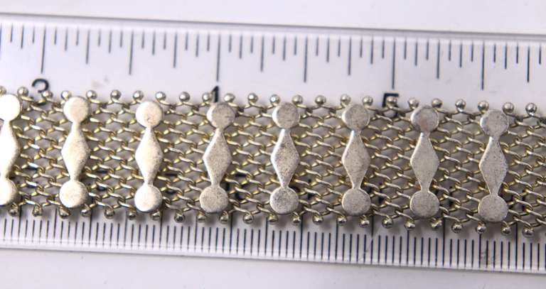Vintage Sterling Silver Woven Necklace