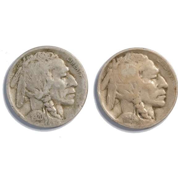 1920 D &1926 D Buffalo Nickels