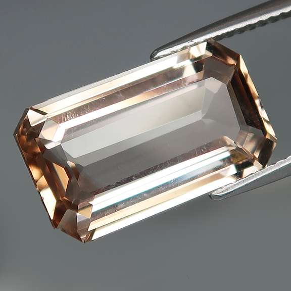 Lavish 9.92ct emerald cut Imperial Topaz
