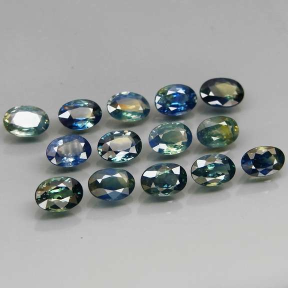 Unheated! 7.63ct oval cut Australian Sapphire set