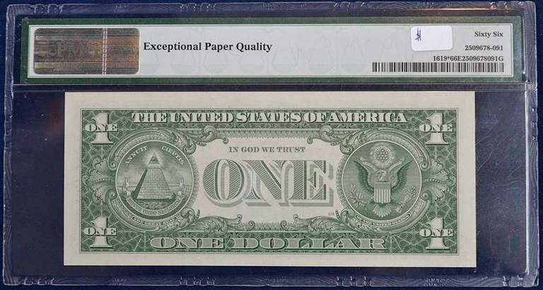 Series 1957 Silver Certificate Star Note PMG 66 EPQ