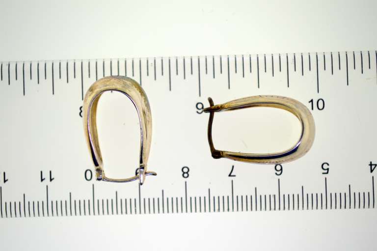Sterling Silver Hoop Drop earrings