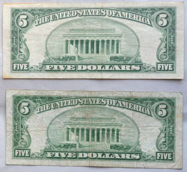 1953 1953 A Star $5 US Silver Certificates