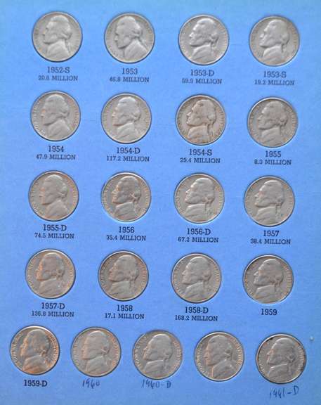 3  Jefferson Nickel Sets Complete 1938-1961