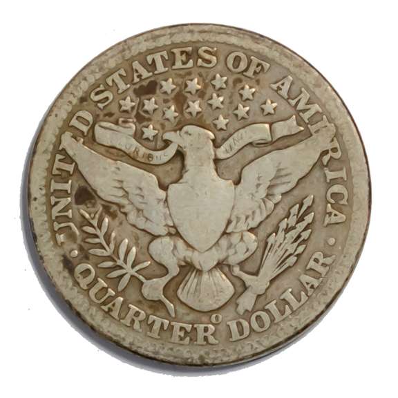 1901 O Barber Quarter