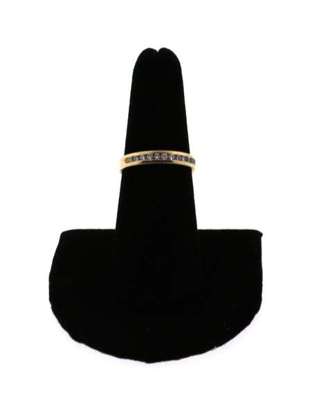 Wonderful 14k Gold Channel Set Diamond Ring