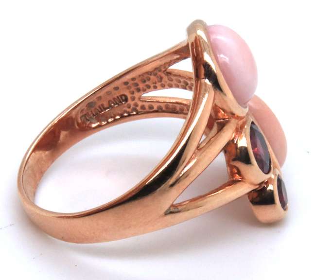 Sterling Silver Signed Gemstone Ring