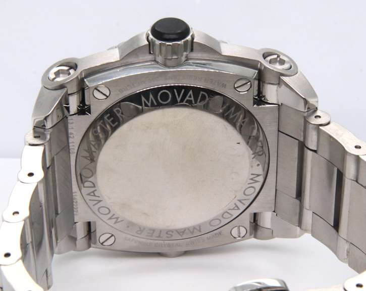 Movado Master Black Dial Quartz Watch