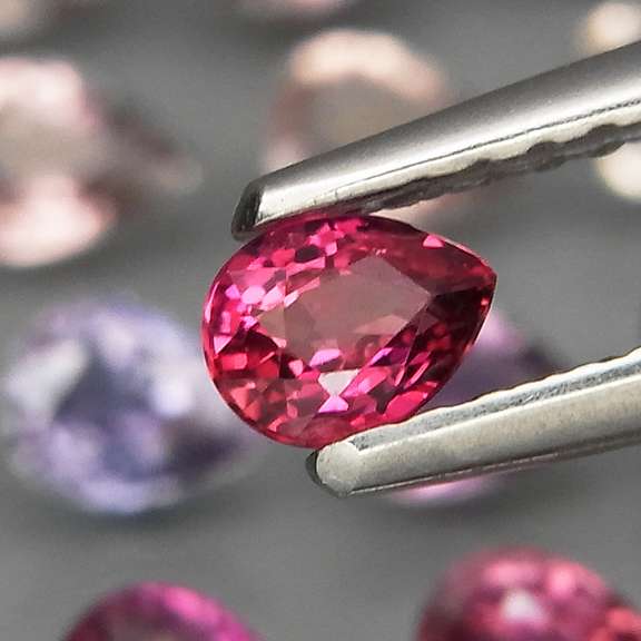 Vibrant 3.96ct set of multi-color untreated Sapphires