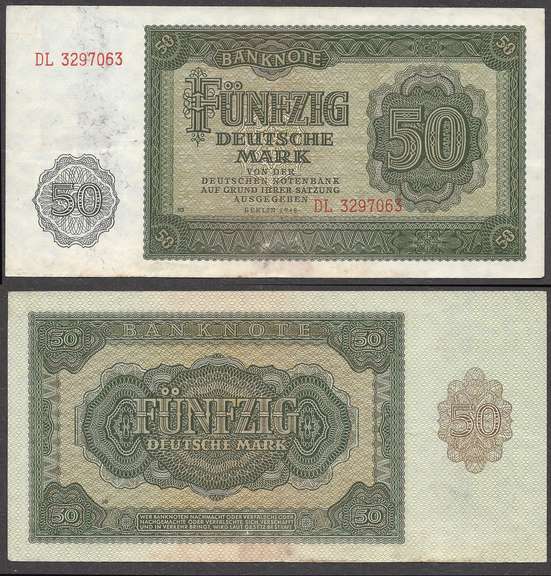50 Deutsche Mark Banknote 1948