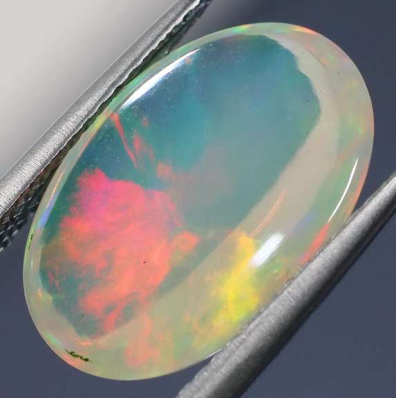 Glowing! 3.73ct full cover multi-pattern Jelly Opal