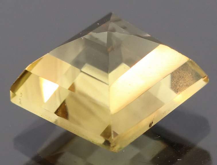 Rich 4.13ct untreated emerald cut Citrine