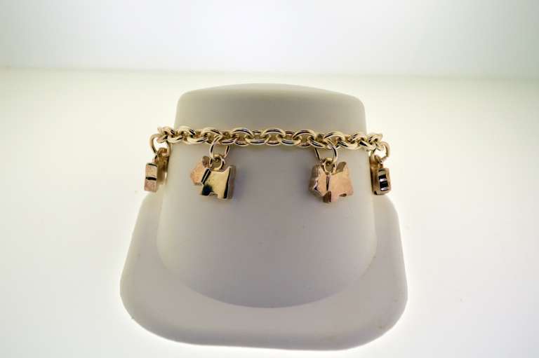 Vintage Agatha Paris Chain Charm Bracelet