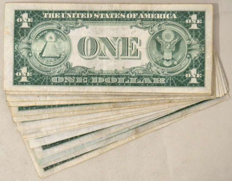 25 $1 Silver Certificates 1935 A Series