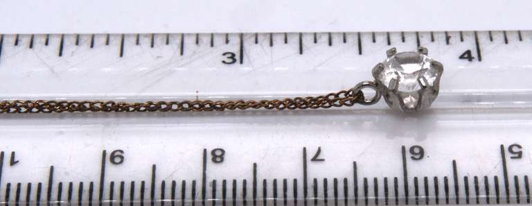 Sterling Silver CZ Pendant on Chain Necklace