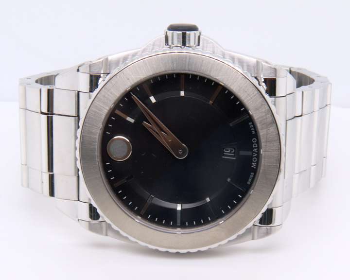 Movado Master Black Dial Quartz Watch