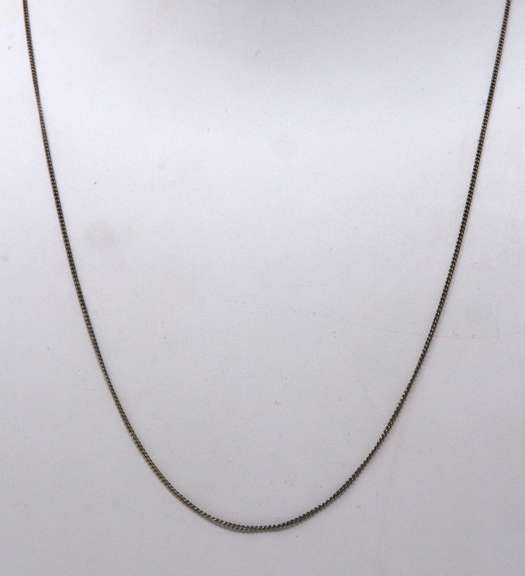 Vintage Sterling Silver Chain Necklace