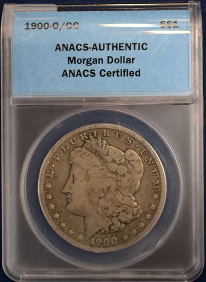 1900-O/CC Morgan Silver Dollar ANACS Certified.