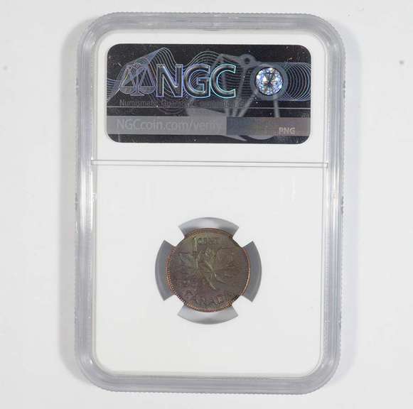 MS65* BN 1953 Canada 1 Cent - No Shoulder Fold NGC Insane Color
