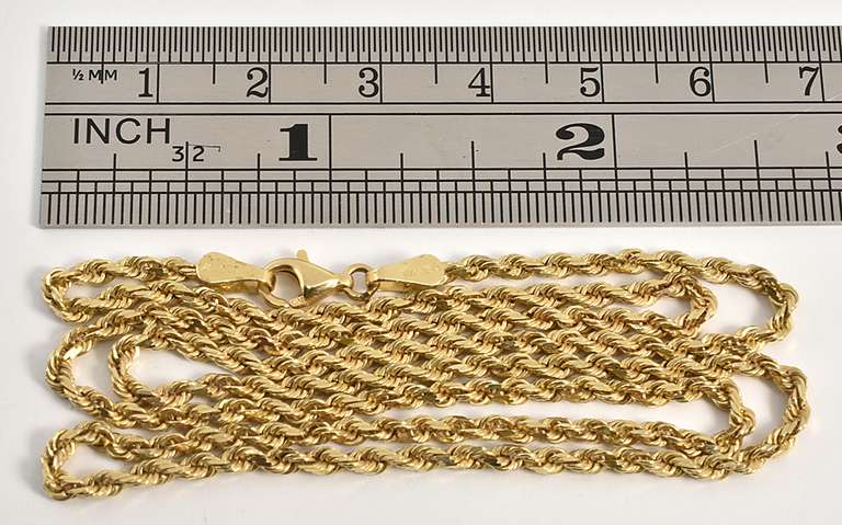 Practical Diamond Cut Rope Necklace