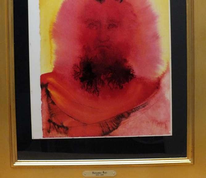 SALVADOR DALI ORIGINAL LITHOGRAPN IN COLORED FROM BIBLE SERIES  GLORIA VULTUS MOYSI 1969 DALI