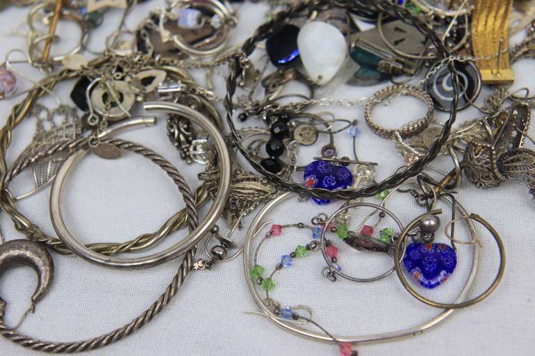 Group Lot of Sterling Silver Jewelry