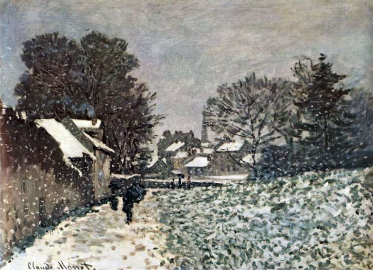 Claude Monet Snow at Argenteuil