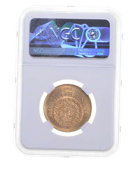 MS62 1921/11 Mexico 20 Pesos Gold - Graded NGC