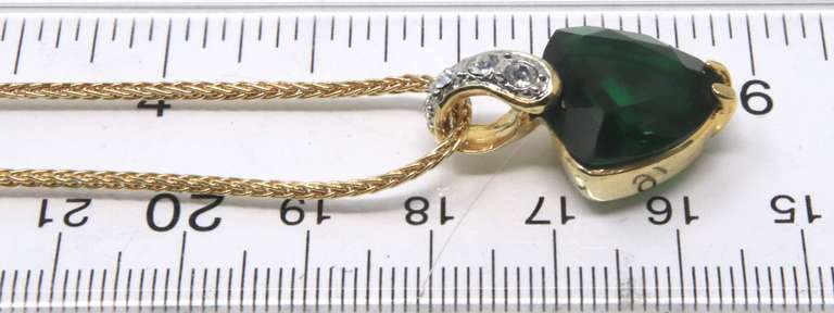 925 Sterling Silver Gemstone Pendant on Chain