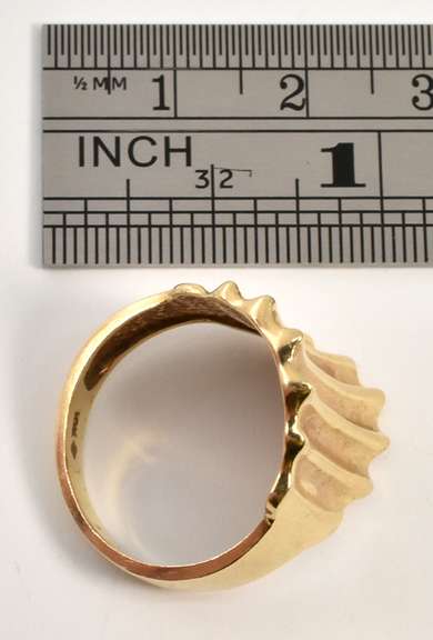 Stylish Wide Gold ring
