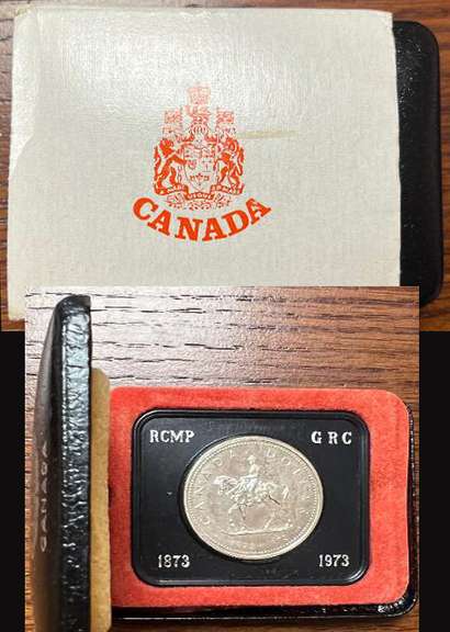 One Dollar 1973 Canadian Specimen RCMP