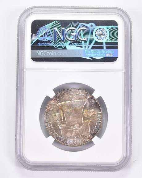 MS65 1956 Franklin Half Dollar - Graded NGC AWESOME Tone