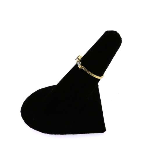 Three Stone Baguette Diamond Ring with 14k Gold