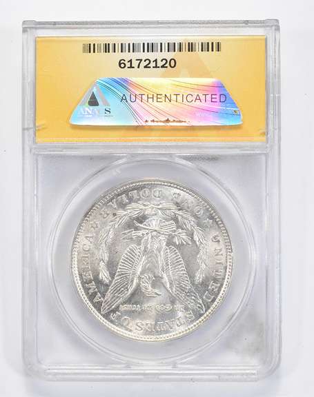 MS63 1921 Morgan Silver Dollar - VAM-3DC1 - Graded ANACS