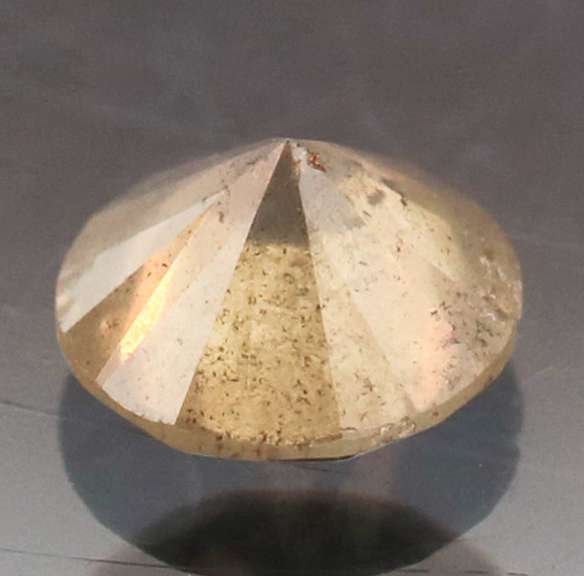 Stunning 0.34ct smooth cut pinkish gray Diamond solitaire