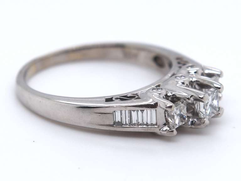Majestic White Gold Diamond anniversary Ring