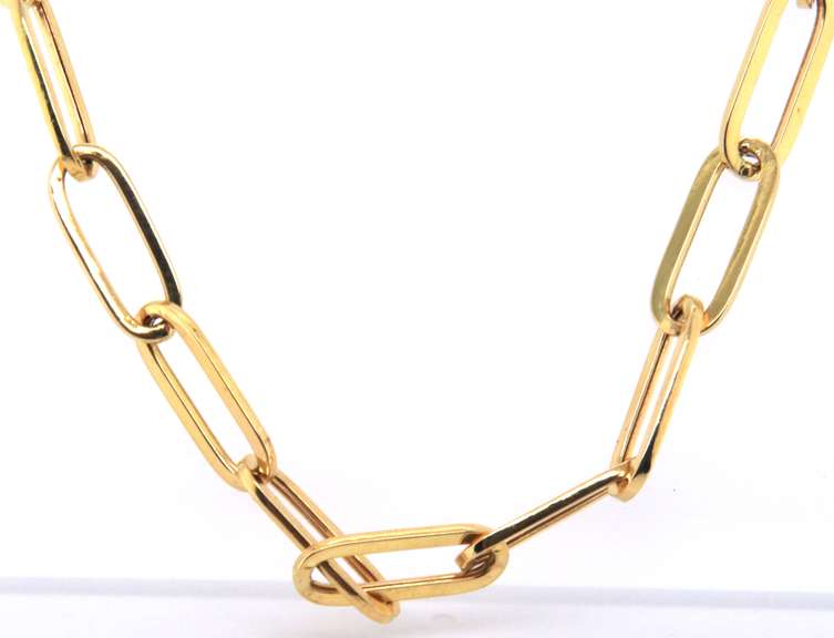 Charming 18kt Oval Link Necklace