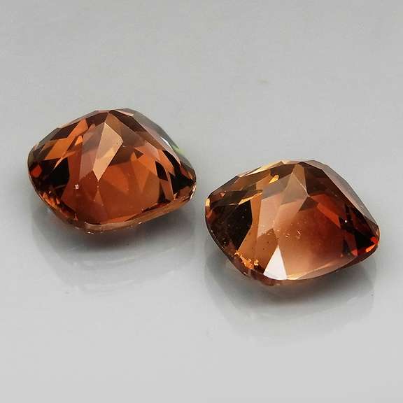 9x9mm! 7.71ct matched set of Imperial Topaz