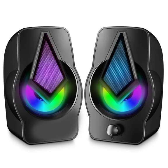PC Speakers 2.0 USB Powered Stereo with LED Light