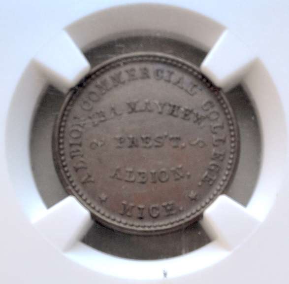1863 Ira Meyhew Practical Book Albion Michigan CWT NGC MS 62