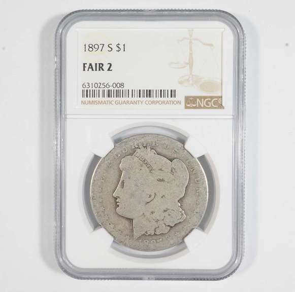 FAIR 2 1897-S Morgan Silver Dollar - Graded NGC LOW BALL