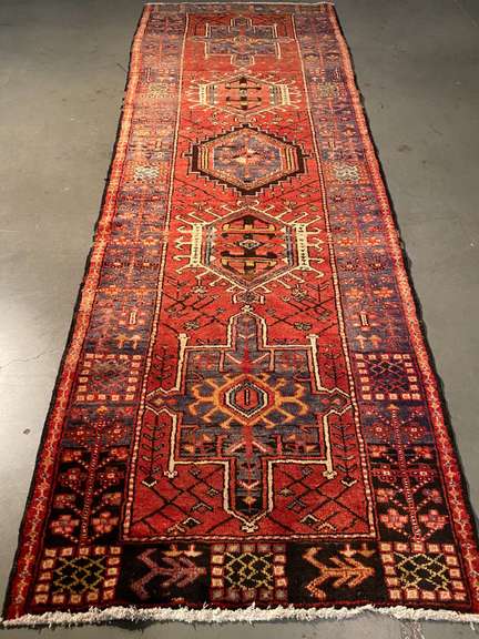 VINTAGE PERSIAN KARAJEH RUNNER 3.6x10.3